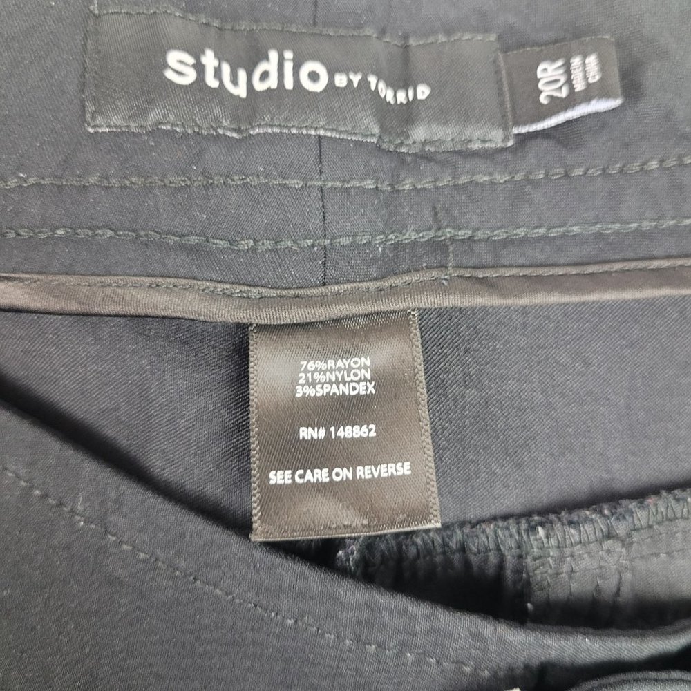 Studio By Torrid Trouser Boot Stretch Work Black … - image 4